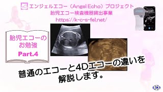 【エンジェルエコー】～胎児エコーのお勉強～　Part.4 4Dエコーの解説