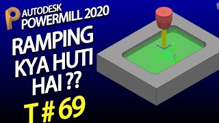 delcam powermill 2020 tutorial   delcam programming   powermill ramping and links