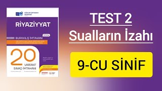 TEST 2 | Buraxılış 20 VARİNAT | 9-cu Sinif #2025tayfa