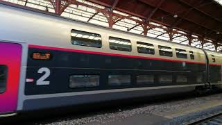 TGV duplex SNCF saliendo de Estrasburgo 4/7/19