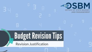 Tips for State Agencies: Justification for a Budget Revision