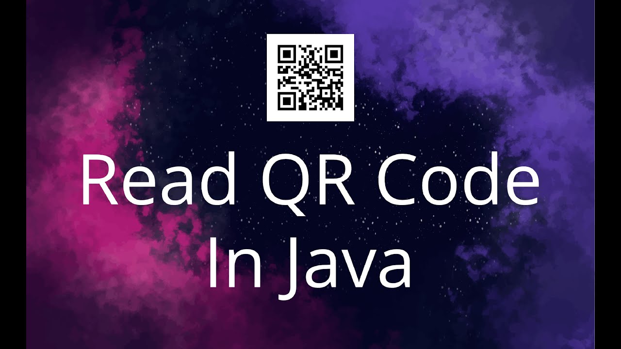 Read Qr Code In Java Using Zxing Library Youtube