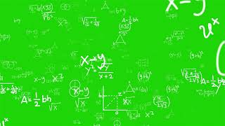 Math Background Greenscreen effect Chromakey ! Copyright free