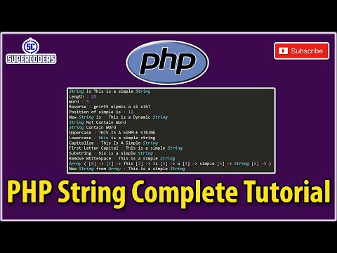 Php String Complete Tutorial Supercoders Web Development And Design