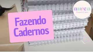 Studio Vlog  - Fazendo Cadernos Personalizados -  Aurea Papelaria Criativa 🦋