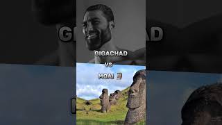 GIGACHAD vs MOAI 🗿|#shorts #gigachad #chad #moai #sigma #memes