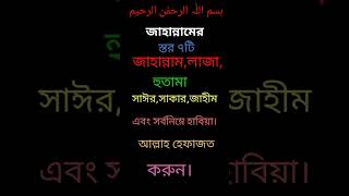 জাহান্নামের ৭টি নাম/ Islamic gojol/islamic song/islamic video #stutus#short