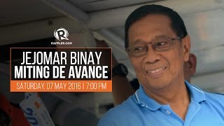 LIVE: Jejomar Binay miting de avance