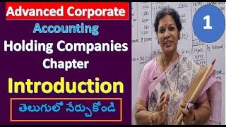 1. Holding Companies Chapter - Introduction from Advanced Corporate Accounting in Telugu