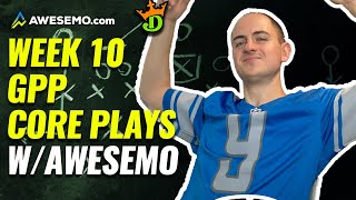 How to build WINNING DRAFTKINGS NFL DFS Lineups w/ Alex Baker | Daily Fantasy Football Week 10