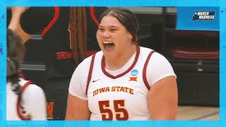 Iowa State's Audi Crooks Drops 40 PTS in 1st Round vs. Maryland | 2024 March Madness