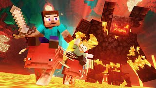 LAVA TITAN - Alex and Steve Life (Minecraft Animation)