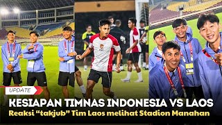 LAOS ASYIK TIKTOKAN DI STADION MANAHAN SAAT TIMNAS INDONESIA DITEMPA LATIHAN SHIN TAEYONG DI SOLO