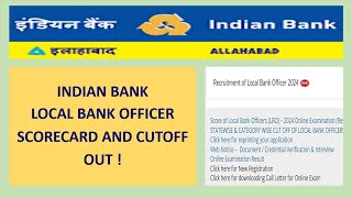 Indian Bank LBO Scorecard and Cutoff OUT ! | Local Bank Officer | @CareerTag7