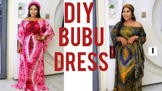 OFF SHOULDER BUBU DRESS TUTORIAL  /bubu dress cutting and Stitching