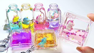 Unicorn Liquid Keychains Collection