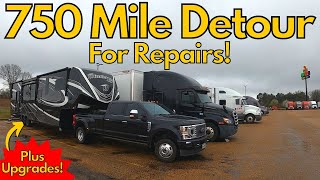 750 Mile Detour For Repairs! Plus We Are Doing Some Upgrades! |Fulltime RV Living!