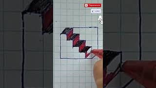 4 EASY DRAWING, 3D ILLUSION EASY in 30 seconds! Shorts