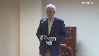 RAW: Senate Majority Leader Mitch McConnell answers question on protest at Daniel Cameron's home