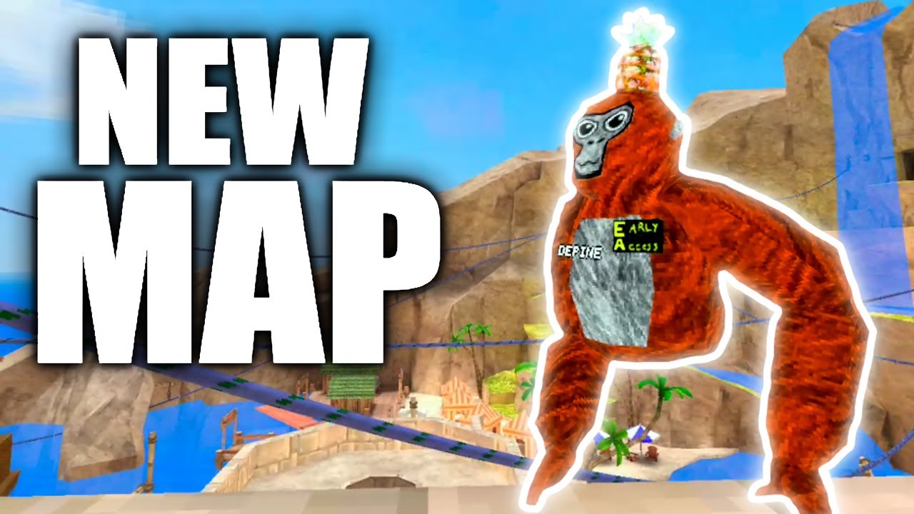 New Beach Map In Gorilla Tag Vr Youtube