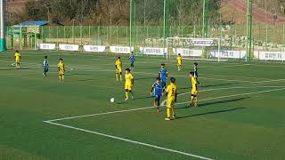 190118연습경기 창원축구센터U12 vs 성남미금초 전반5대0