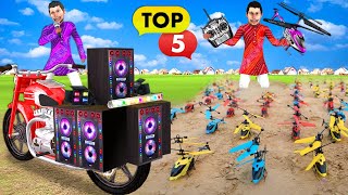 DJ Motorbike Wala 100 RC Helicopters Best Top Comedy Videos Collection Hindi Kahaniya Moral Stories