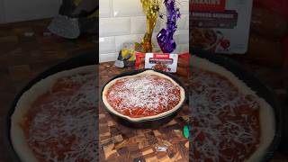 Cajun deep dish pizza for Mardi Gras 🎭 with @ZatarainsNewOrleans #shorts