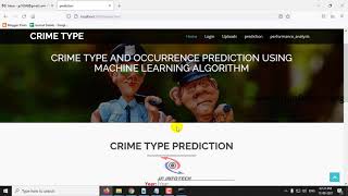 Crime Type and Occurrence Prediction Using Machine Learning Algorithm | Python Final Year Project
