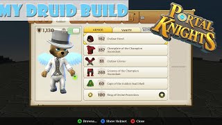 Portal Knights: MY DRUID BUILD - レベル 30 スキル、変換、武器、防具 - ガイド