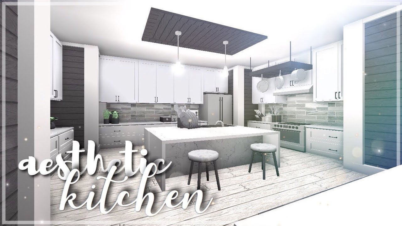 ROBLOX | Bloxburg: Aesthetic Kitchen - YouTube