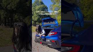 WRX S4のトランクに潜り込む女　【車好き女子】 #スバル #WRX #wrxs4