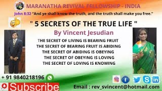 # Five Secret of Living, #ஐந்து வாழ்க்கை இரகசியம்