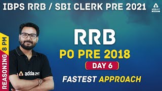 IBPS RRB/SBI Clerk 2021 | Reasoning #6 | RRB PO Pre Previous Year Question Paper 2018
