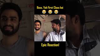 BEST TRAIN PRANK EVER!😂😂 | ANGRY REACTION😡 | BECAUSE WHY NOT #shorts