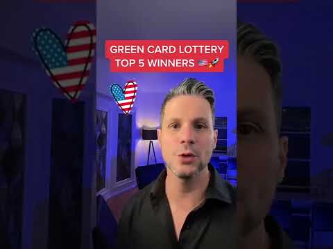 How many green cards are issued in the lottery?