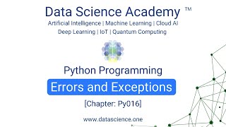 Python Programming for Beginners Py016: Errors and Exceptions