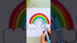 Rainbow🌈 Drawing | How to Draw Cute Rainbow #art #viral #shorts #short