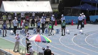 第３８回葛飾区陸上競技選手権大会　中学３年男子１００ｍ　心響