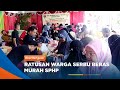 NGAWI - Pasar Pangan Murah, Ratusan Warga Serbu Beras Murah SPHP