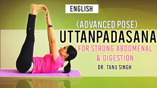 Uttanpadasana (advanced)|Yoga for stomach \u0026digestion|yoga to reduce belly fat