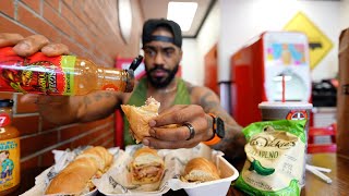 Trying Firehouse Subs New BBQ Triple Stack Subs