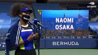 Naomi Osaka: "It was very difficult!" | US Open 2020 Round 1 Interview