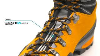 SCARPA Men's Mont Blanc Pro GTX Waterproof Gore-Tex Boots for Hiking and Mountaineering.