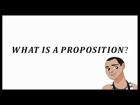 What are some examples of proposition?