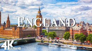 FLYING OVER ENGLAND (4K UHD) - Relaxing Music Along With Beautiful Nature Videos - 4K Video HD