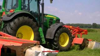 www.trekkertrekker.nl - Maaien met de John Deere 7530 + Lely Splendimo 320FC / 900MC