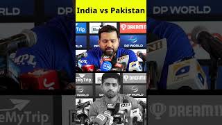 Rohit Sharma and Babar Azam's reaction on Friendship Between India Pakistan Players #ytshorts