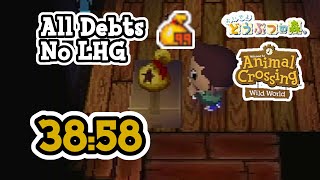 【RTA】おいでよどうぶつの森 全借金返済 (No LHG) 38:58 - Animal Crossing: Wild World