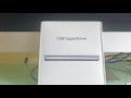 Apple USB SuperDrive 2019  Unboxing and demo how to use it
