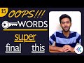 OOPs - Java Programming | Ep-15 | Final, Super & this Keyword | Tamil | code io